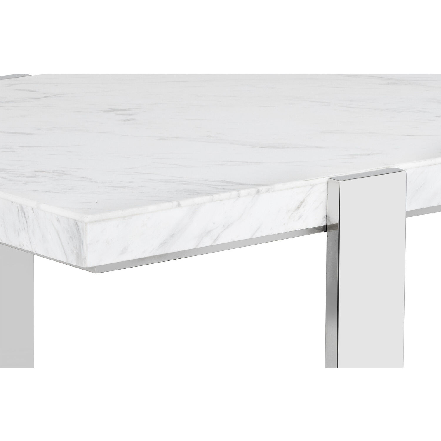 Tribecca 50 X 26 inch White / Polished Coffee Table